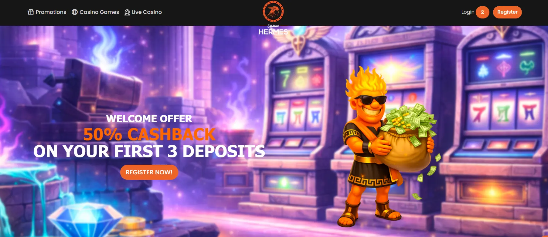Bonus de bienvenue au casino Hermès